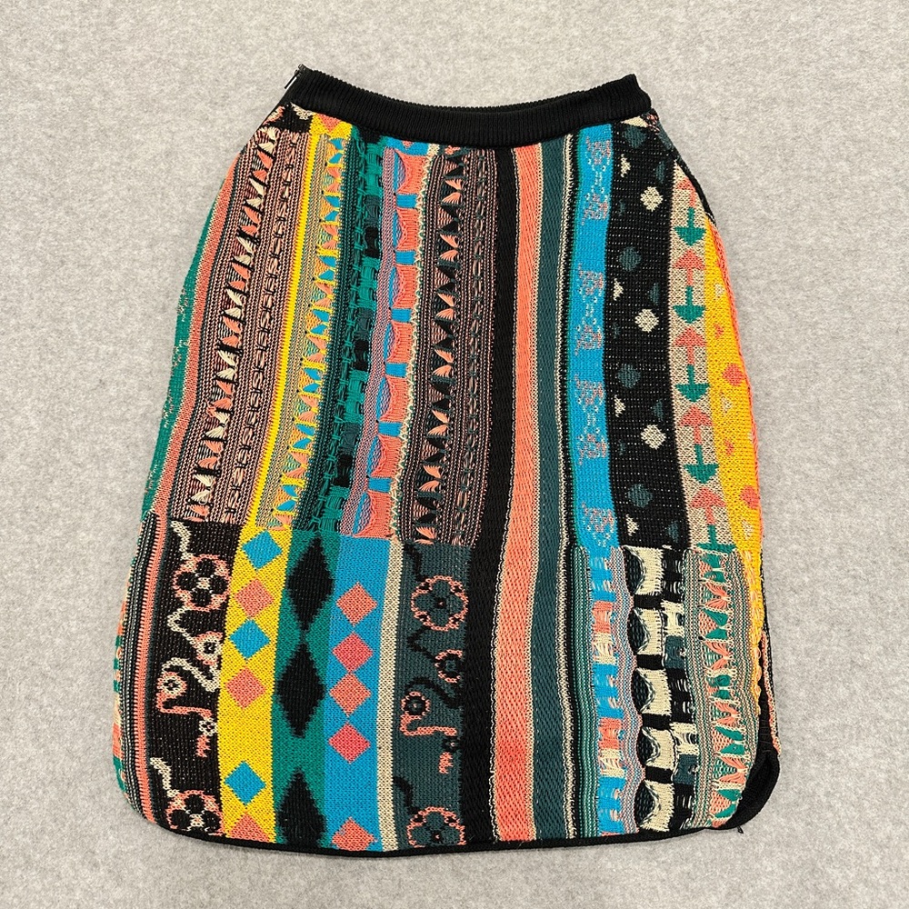 RARE vintage 90s ARCHIVAL COOGI Australia 3D Knit Wool Skirt